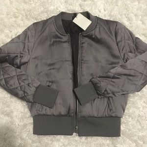 Gray H&M Bomber Jacket